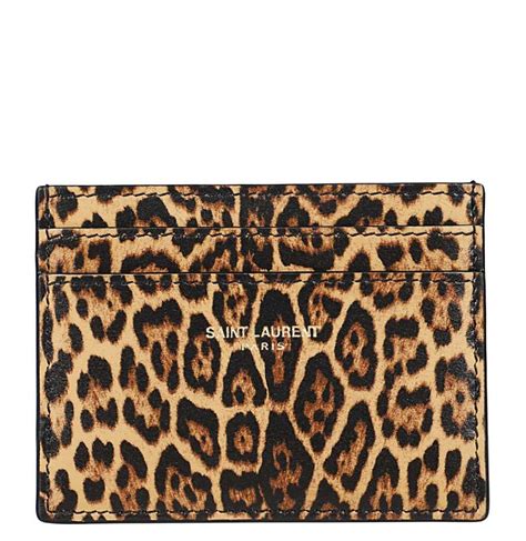 black wallet ysl|saint laurent leopard print wallet.